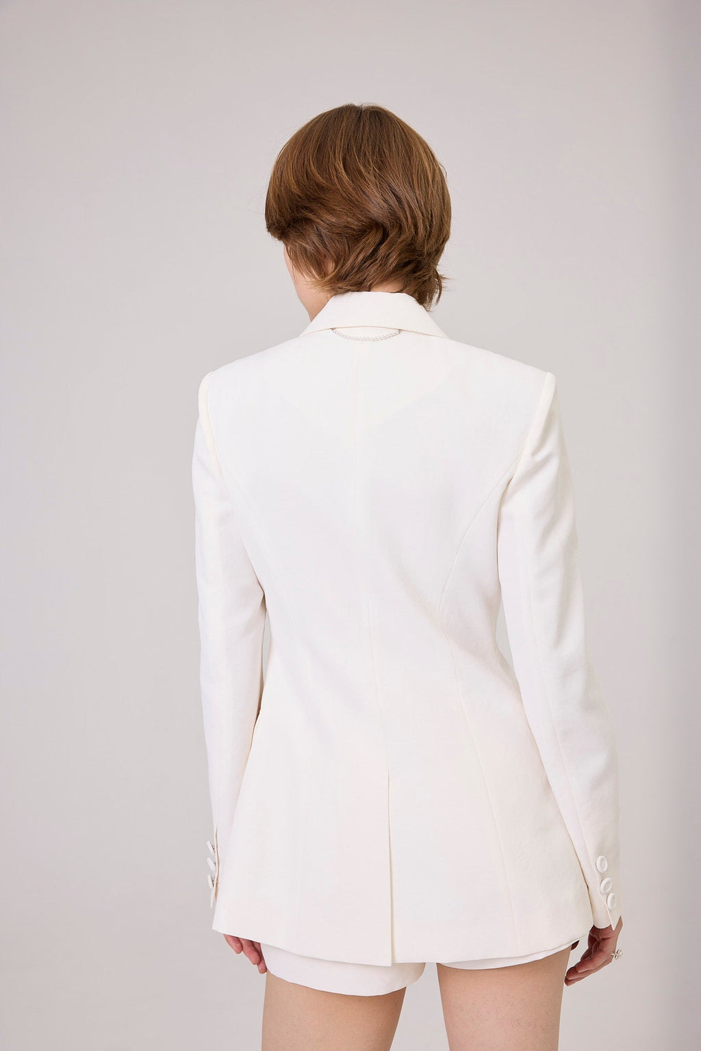 Kimhe Kim - Three Button Chloe Jacket (Ivory) product image 7 | TRAB K-Fashion Australia