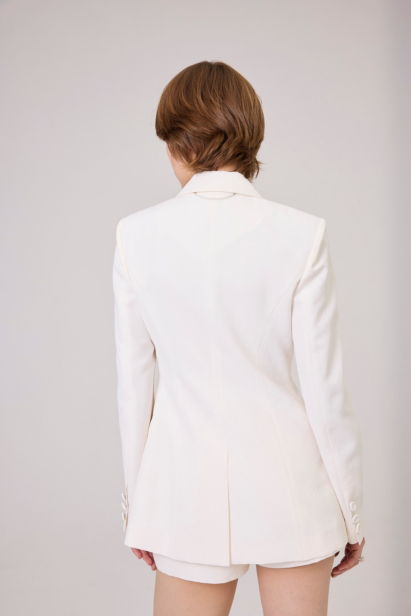 Kimhe Kim - Three Button Chloe Jacket (Ivory) product image 7 | TRAB K-Fashion Australia