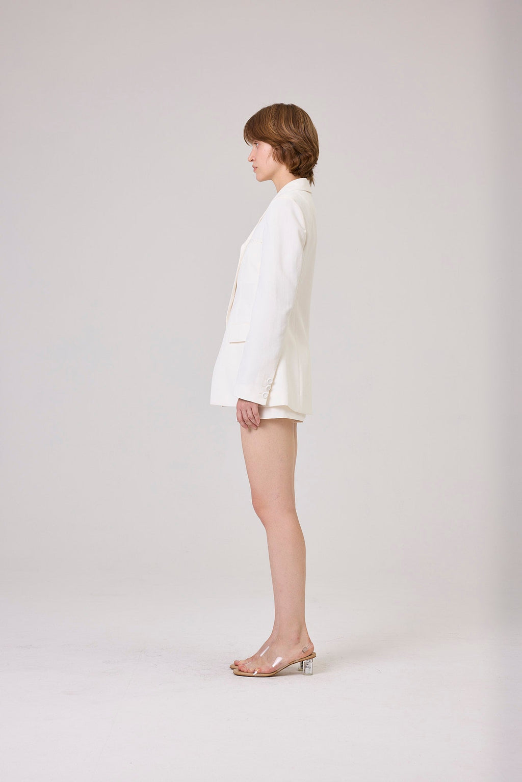 Kimhe Kim - Three Button Chloe Jacket (Ivory) product image 3 | TRAB K-Fashion Australia