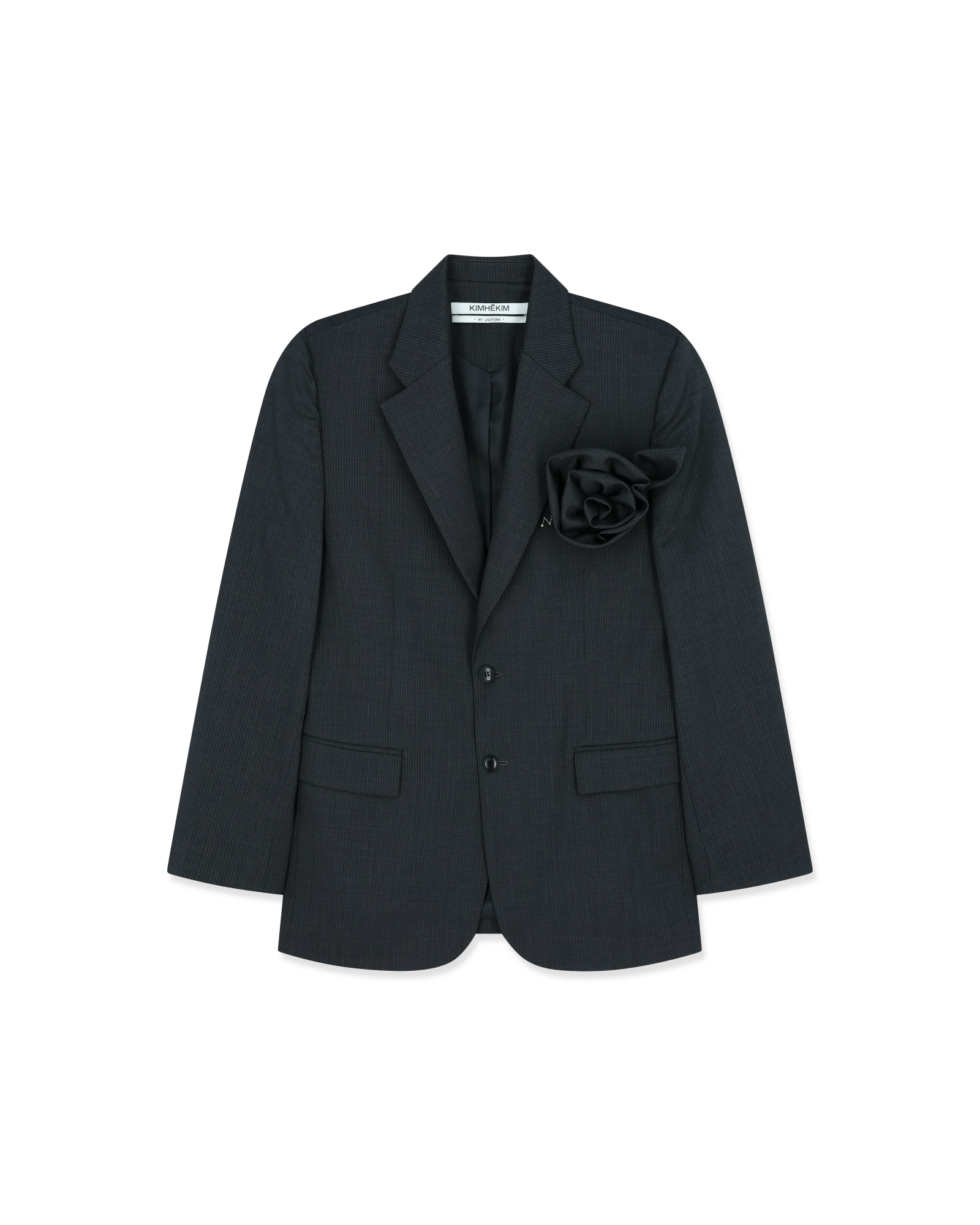 Kimhe Kim - Summer Daniel Striped Jacket (Grey) product image 7 | TRAB K-Fashion Australia
