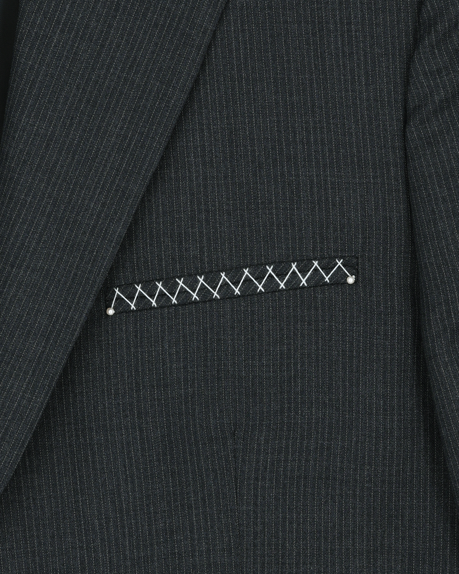 Kimhe Kim - Summer Daniel Striped Jacket (Grey) product image 10 | TRAB K-Fashion Australia