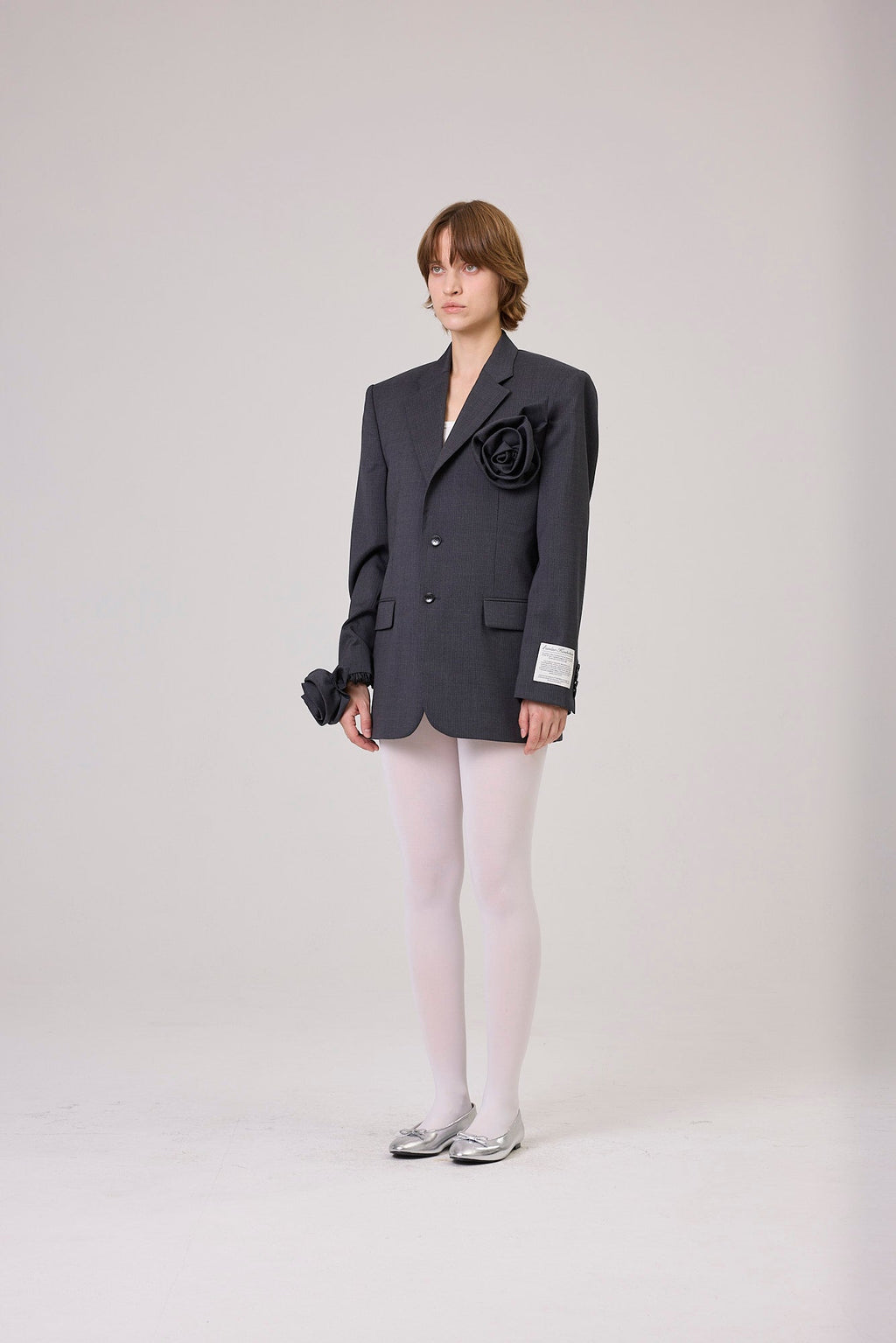 Kimhe Kim - Summer Daniel Striped Jacket (Grey) product image 2 | TRAB K-Fashion Australia