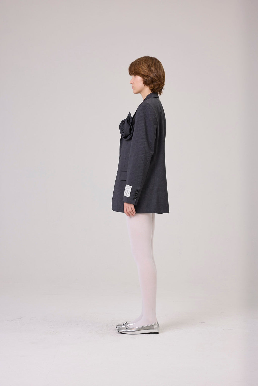Kimhe Kim - Summer Daniel Striped Jacket (Grey) product image 3 | TRAB K-Fashion Australia