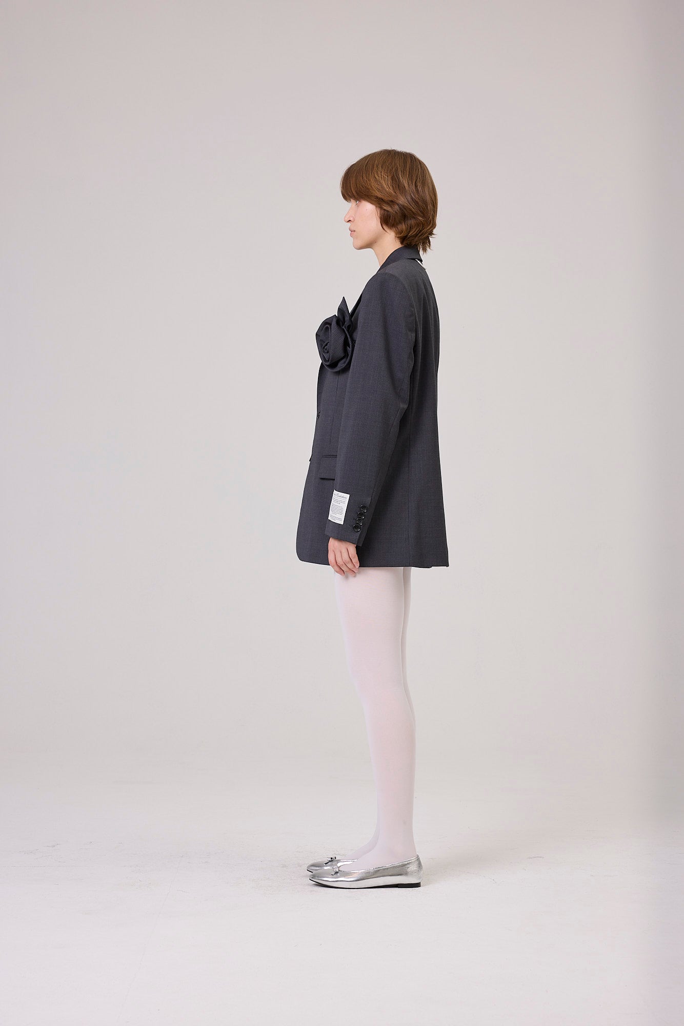 Kimhe Kim - Summer Daniel Striped Jacket (Grey) product image 3 | TRAB K-Fashion Australia