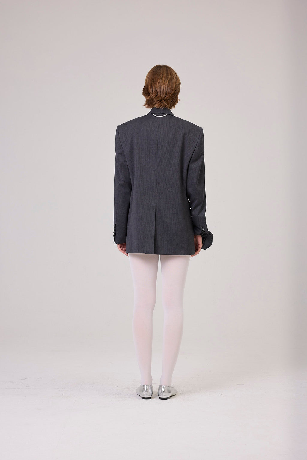 Kimhe Kim - Summer Daniel Striped Jacket (Grey) product image 4 | TRAB K-Fashion Australia