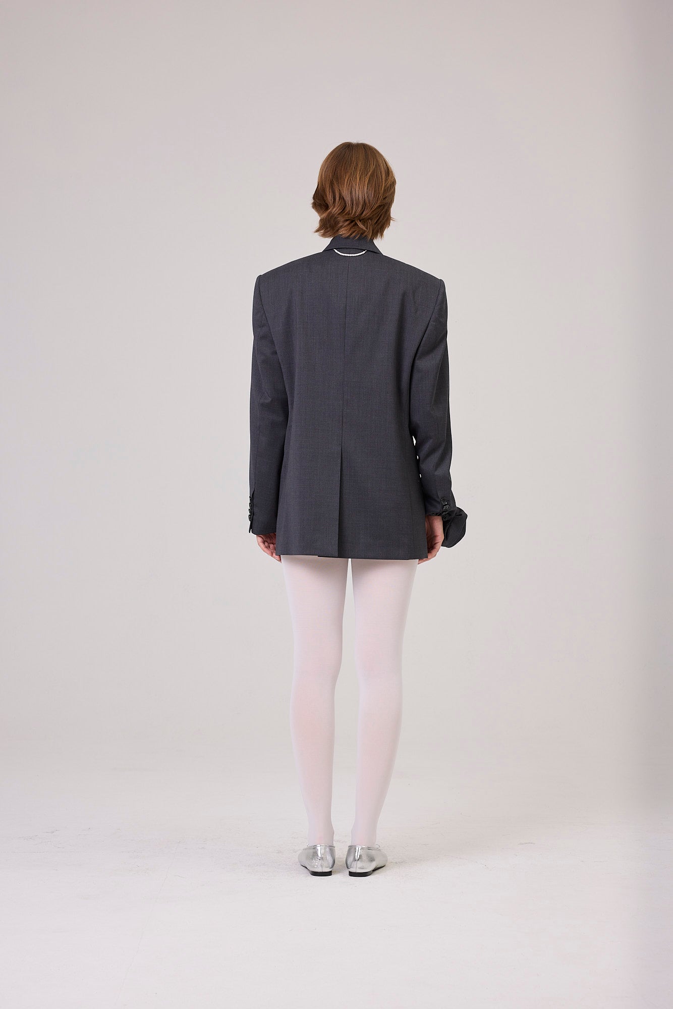 Kimhe Kim - Summer Daniel Striped Jacket (Grey) product image 4 | TRAB K-Fashion Australia