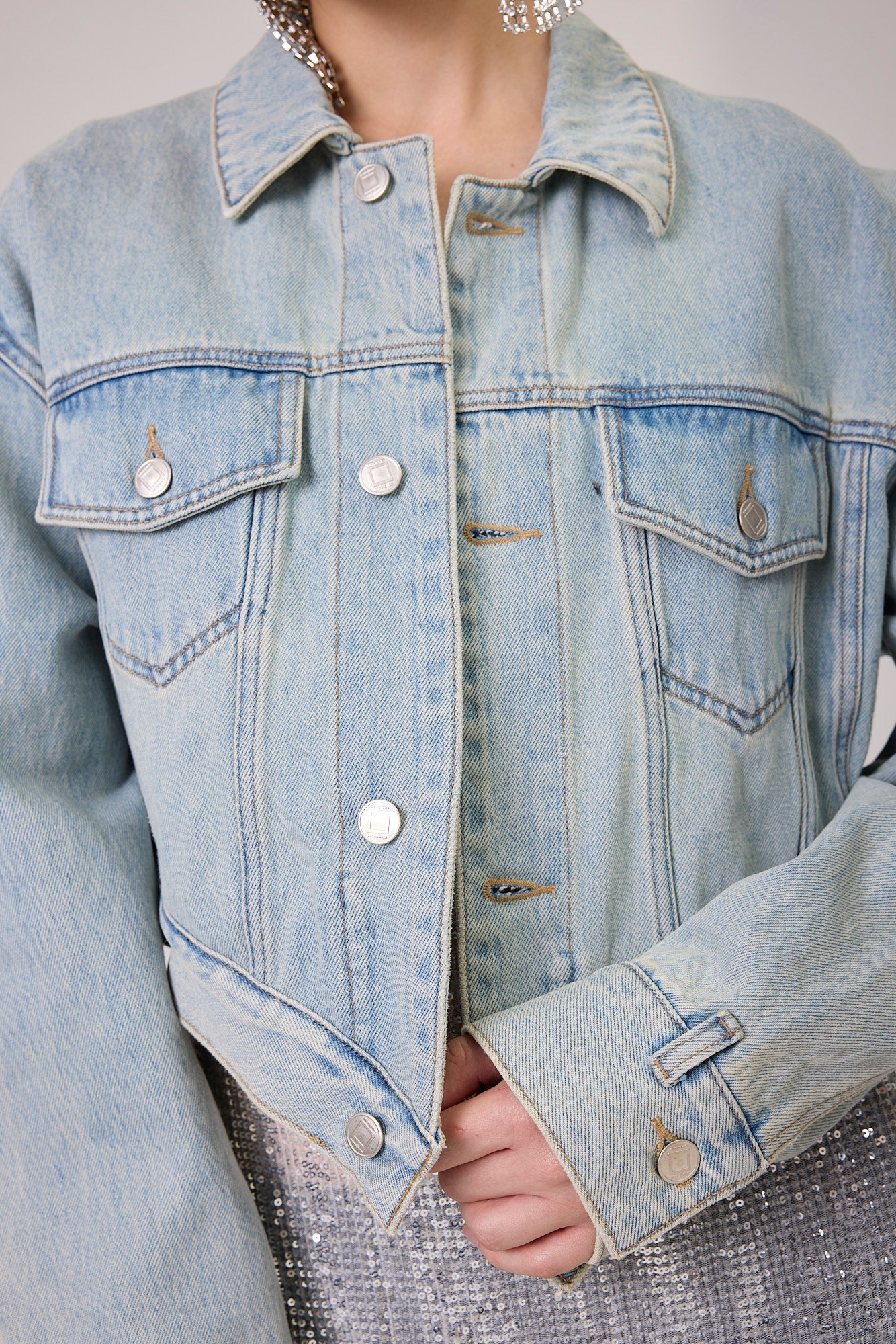 Kimhe Kim - Reformed Denim Jacket (Sky Blue) product image 5 | TRAB K-Fashion Australia