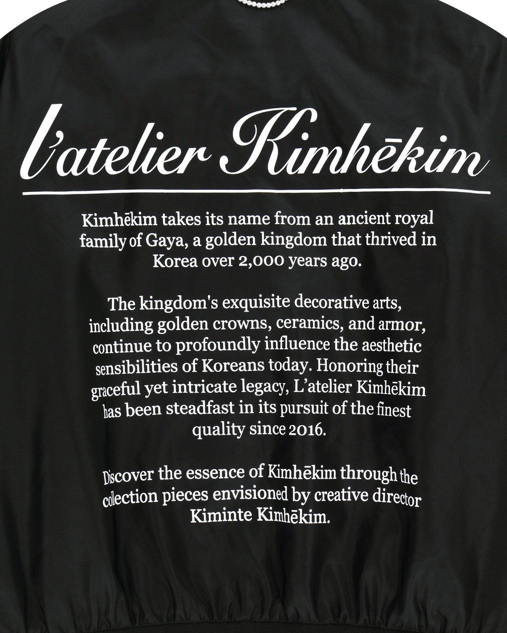Kimhe Kim - Atelier Kimhekim Bomber Jacket (Black) product image 11 | TRAB K-Fashion Australia