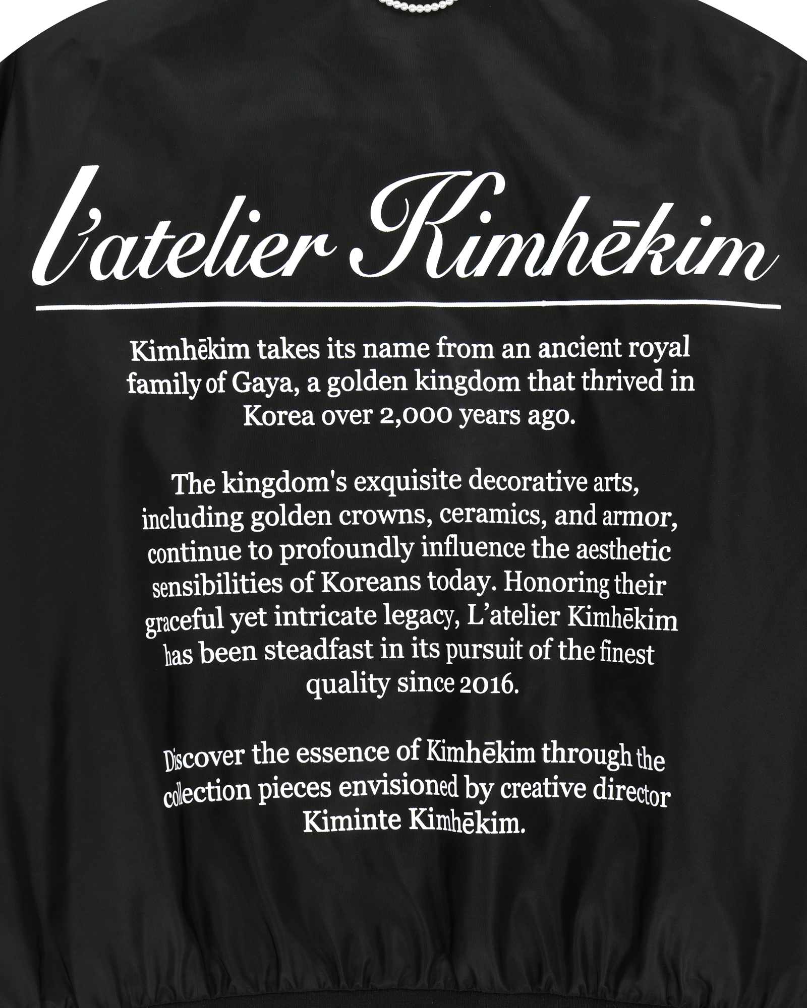 Kimhe Kim - Atelier Kimhekim Bomber Jacket (Black) product image 11 | TRAB K-Fashion Australia