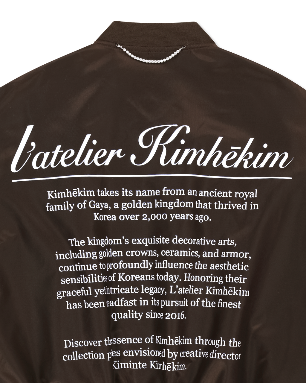 Kimhe Kim - Atelier Kimhekim Bomber Jacket (Brown) product image 10 | TRAB K-Fashion Australia