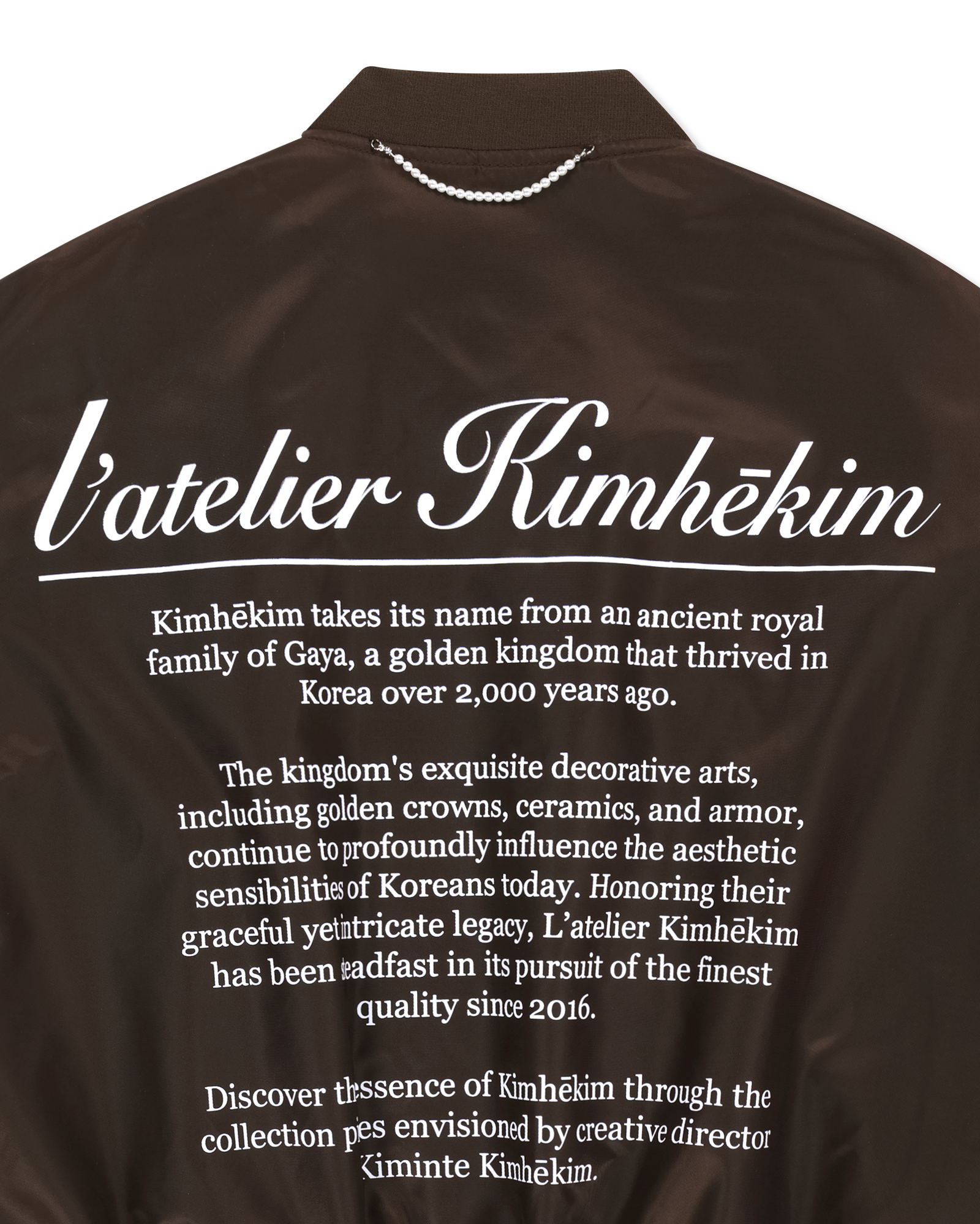 Kimhe Kim - Atelier Kimhekim Bomber Jacket (Brown) product image 10 | TRAB K-Fashion Australia