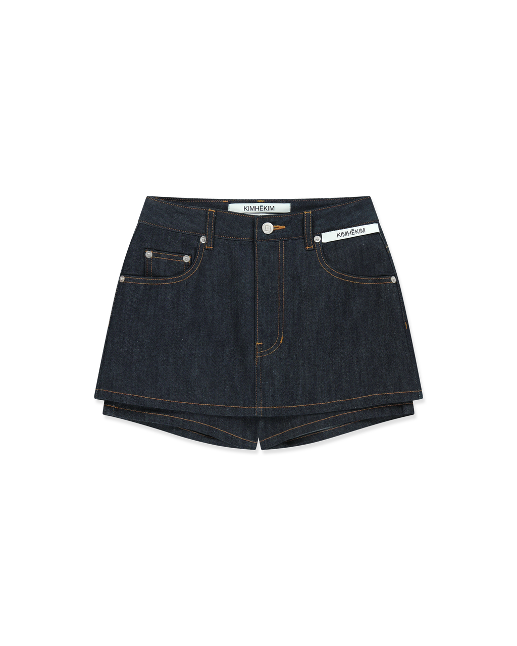 Kimhe Kim - Denim Layered Skirt Short (Blue) product image 5 | TRAB K-Fashion Australia