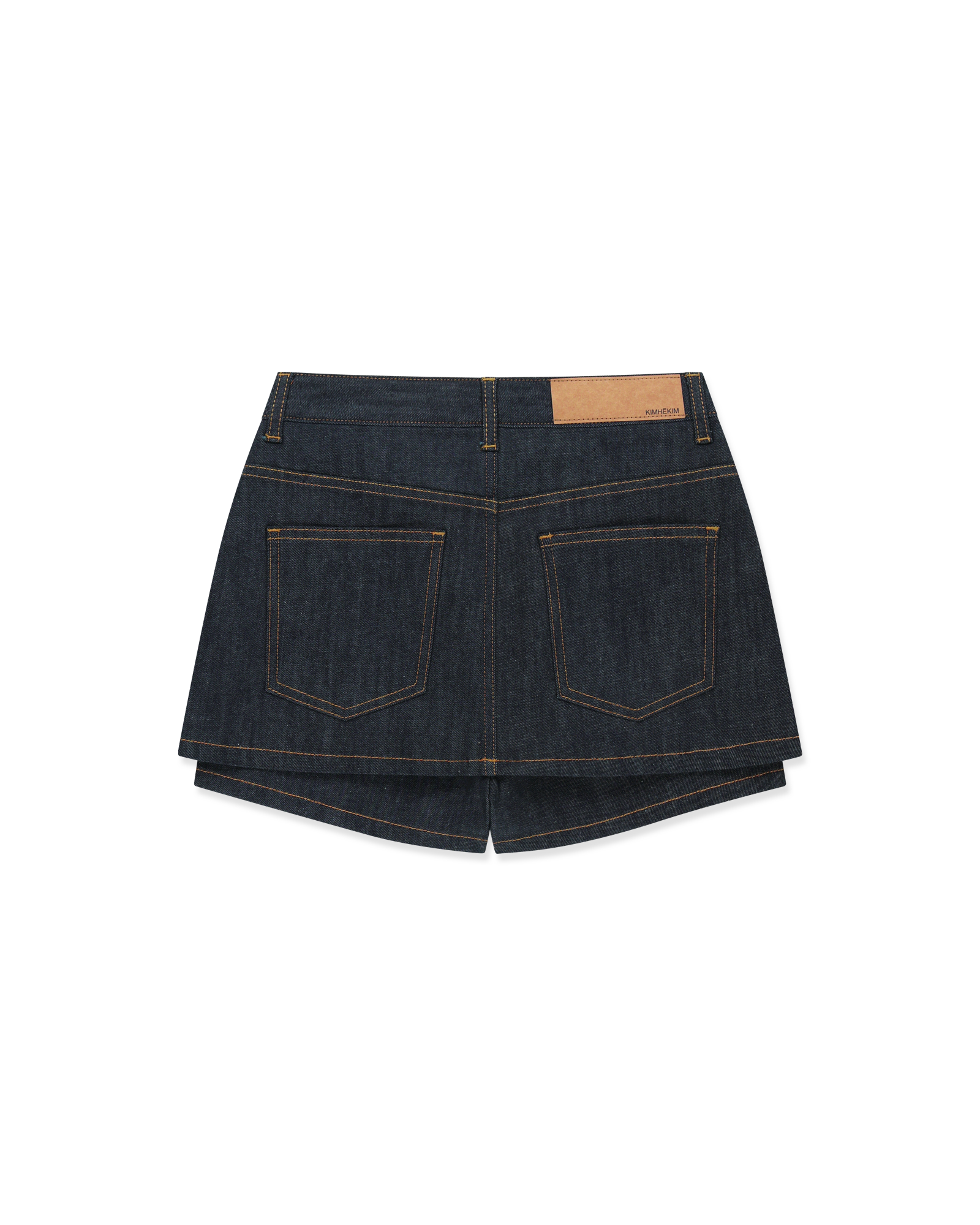 Kimhe Kim - Denim Layered Skirt Short (Blue) product image 6 | TRAB K-Fashion Australia