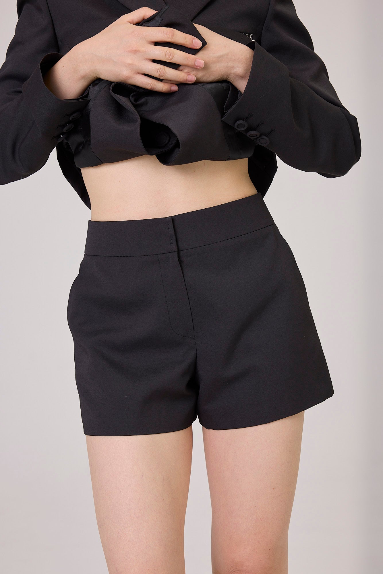 Kimhe Kim - Short Suit Pants (Black) product image 1 | TRAB K-Fashion Australia