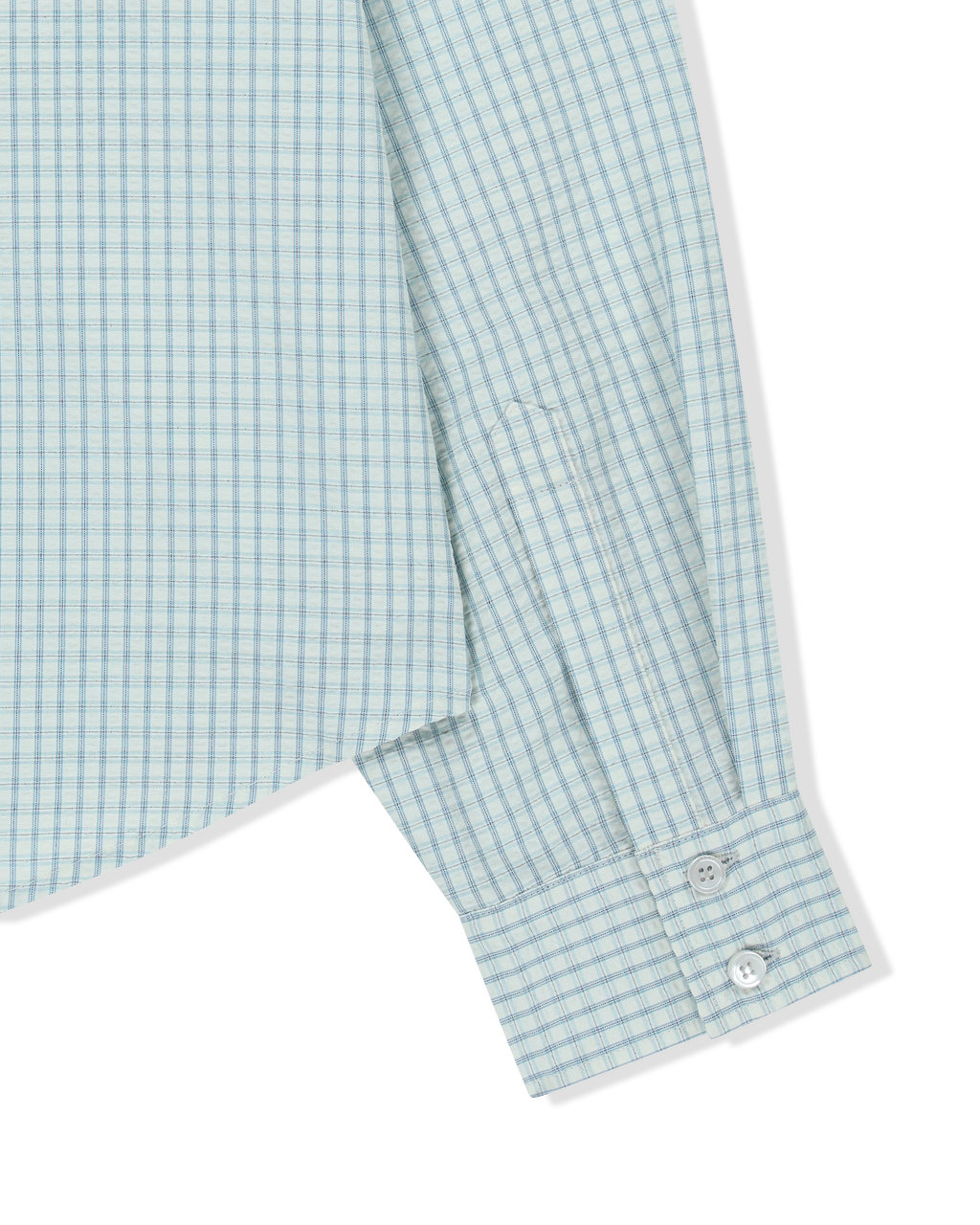 Kimhe Kim - Rose Embellished Checkered Shirt (Blue) product image 5 | TRAB K-Fashion Australia