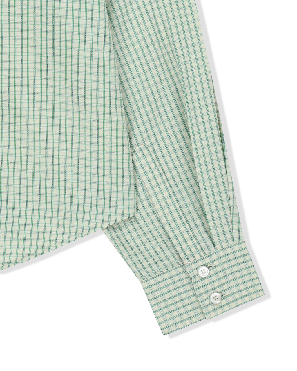 Kimhe Kim - Rose Embellished Checkered Shirt (Green) product image 5 | TRAB K-Fashion Australia