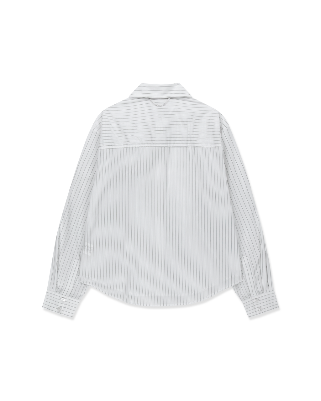 Kimhe Kim - Rose Embellished Striped Shirt (White) product image 10 | TRAB K-Fashion Australia