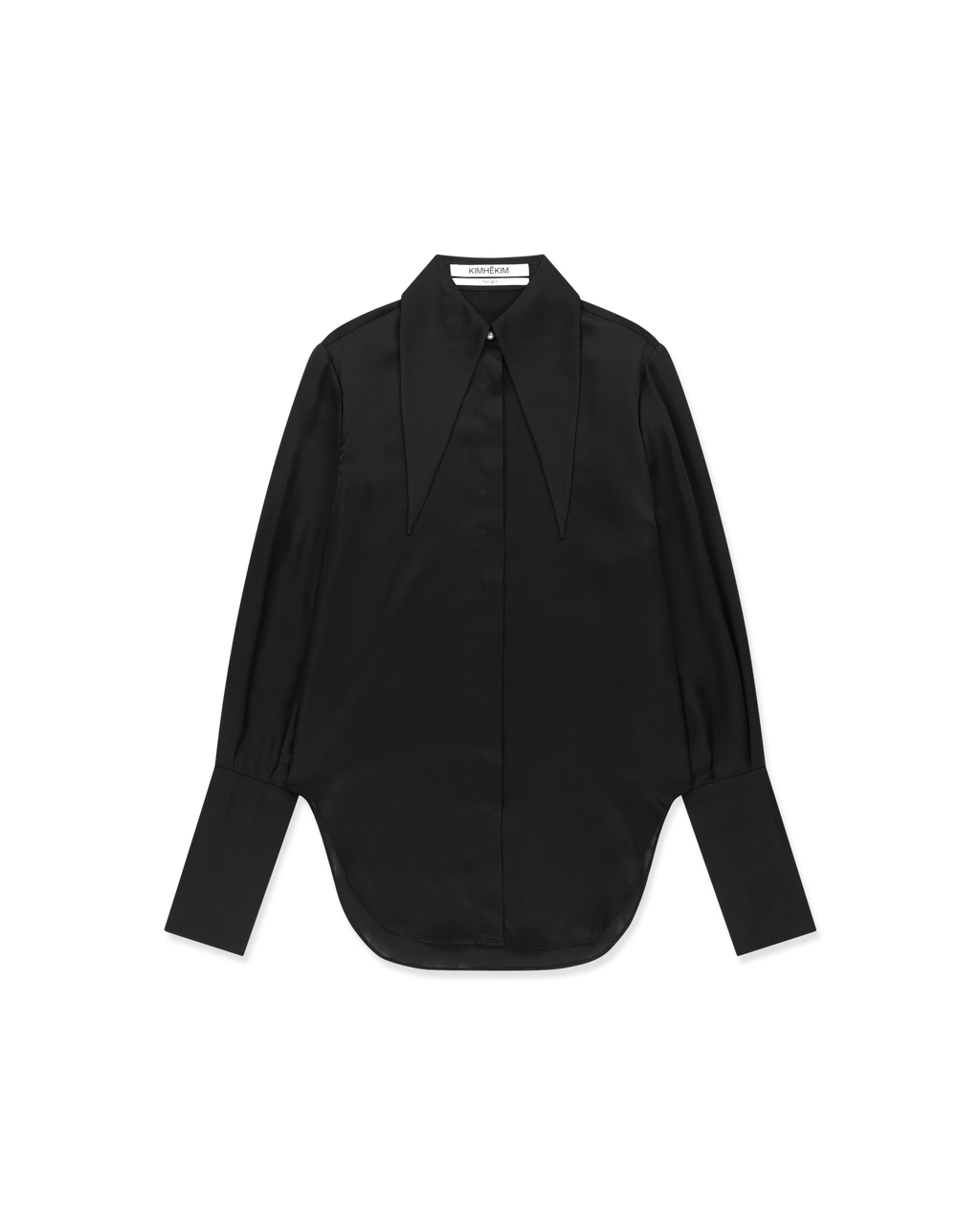 Kimhe Kim - Satin Elf Shirt (Black) product image 1 | TRAB K-Fashion Australia