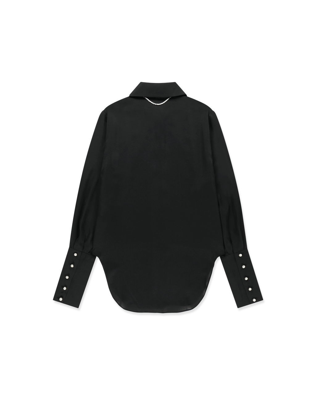 Kimhe Kim - Satin Elf Shirt (Black) product image 2 | TRAB K-Fashion Australia