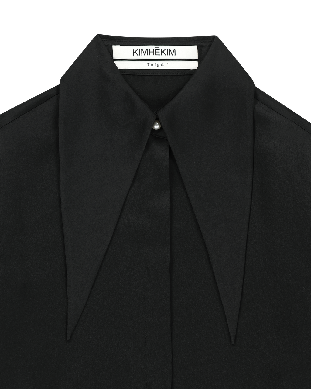 Kimhe Kim - Satin Elf Shirt (Black) product image 3 | TRAB K-Fashion Australia