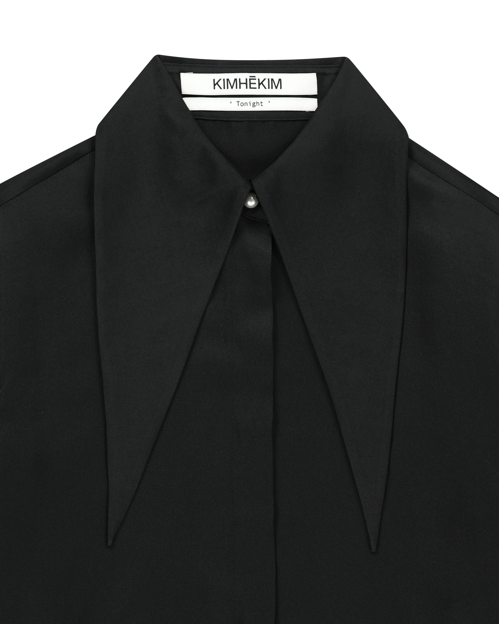 Kimhe Kim - Satin Elf Shirt (Black) product image 3 | TRAB K-Fashion Australia