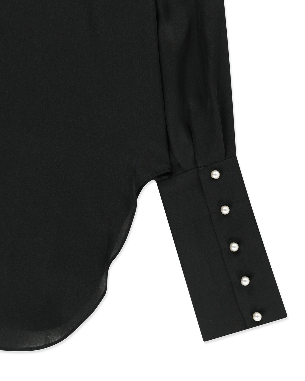 Kimhe Kim - Satin Elf Shirt (Black) product image 4 | TRAB K-Fashion Australia