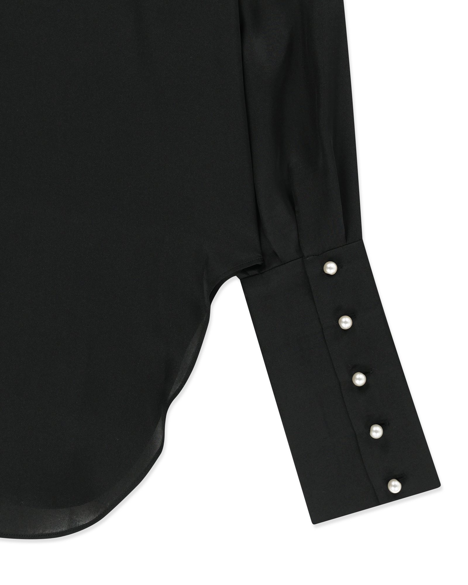 Kimhe Kim - Satin Elf Shirt (Black) product image 4 | TRAB K-Fashion Australia
