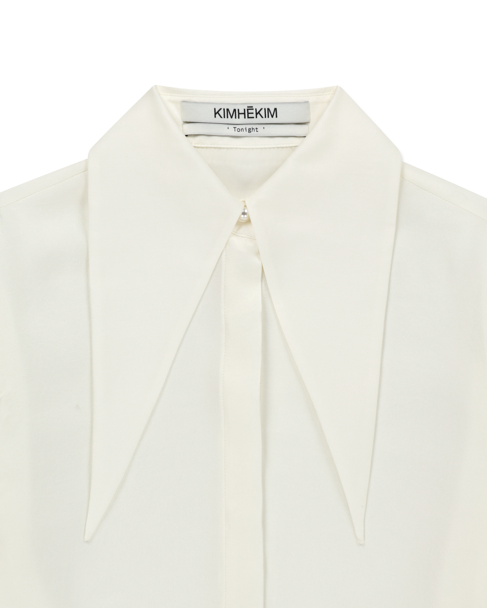 Kimhe Kim - Satin Elf Shirt (Ivory) product image 13 | TRAB K-Fashion Australia