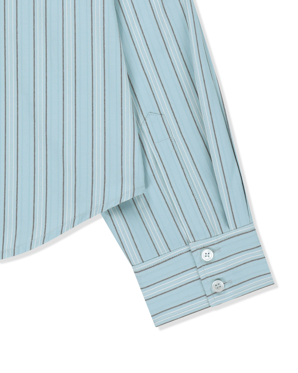 Kimhe Kim - Rose Embroidered Striped Shirt (Blue) product image 5 | TRAB K-Fashion Australia