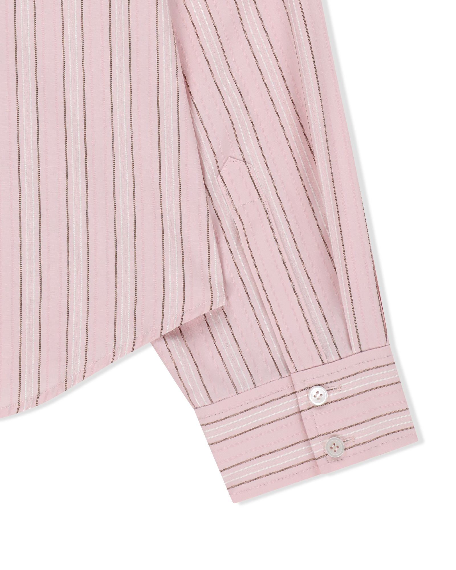 Kimhe Kim - Rose Embroidered Striped Shirt (Pink) product image 8 | TRAB K-Fashion Australia