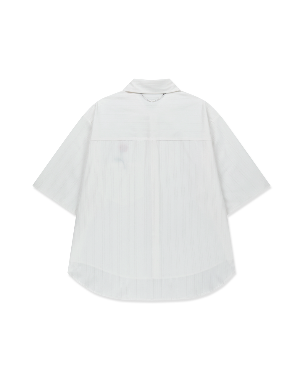 Kimhe Kim - Rose Embroidered Striped Short Sleeve Shirt (White) product image 8 | TRAB K-Fashion Australia
