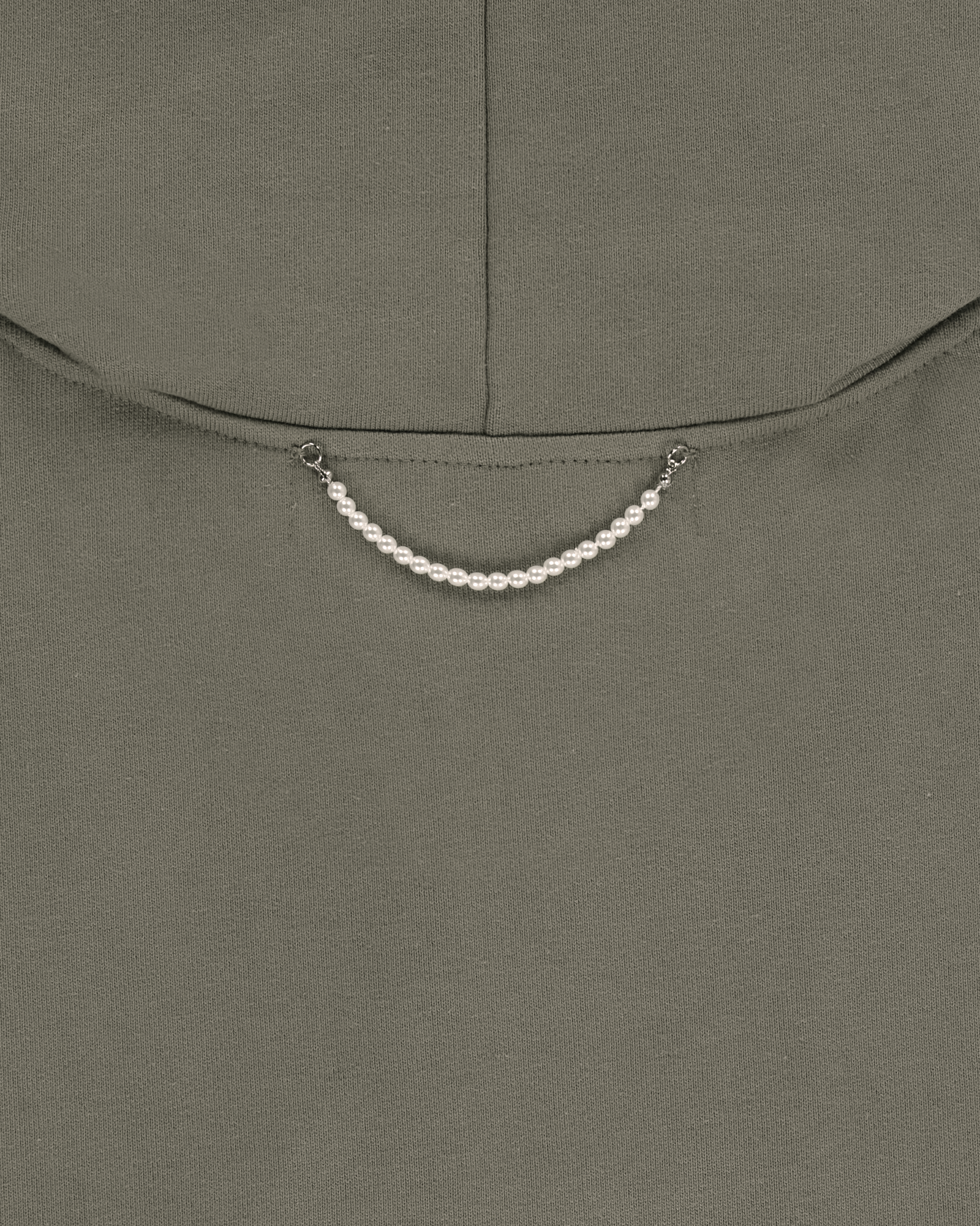 Kimhe Kim - Ash Button Zip-Up Hoodie (Khaki) product image 10 | TRAB K-Fashion Australia