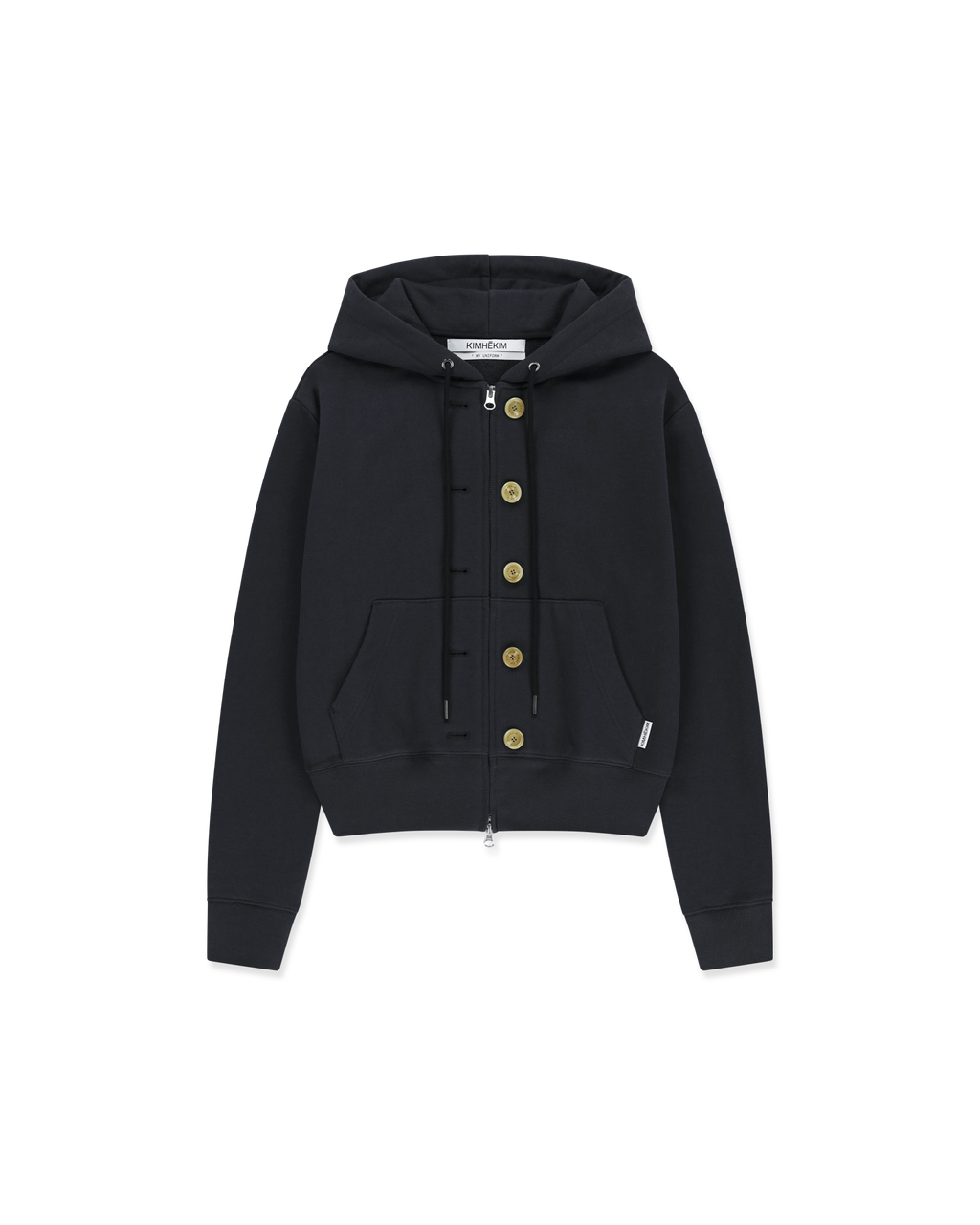 Kimhe Kim - Ash Button Zip-Up Hoodie (Navy) product image 6 | TRAB K-Fashion Australia