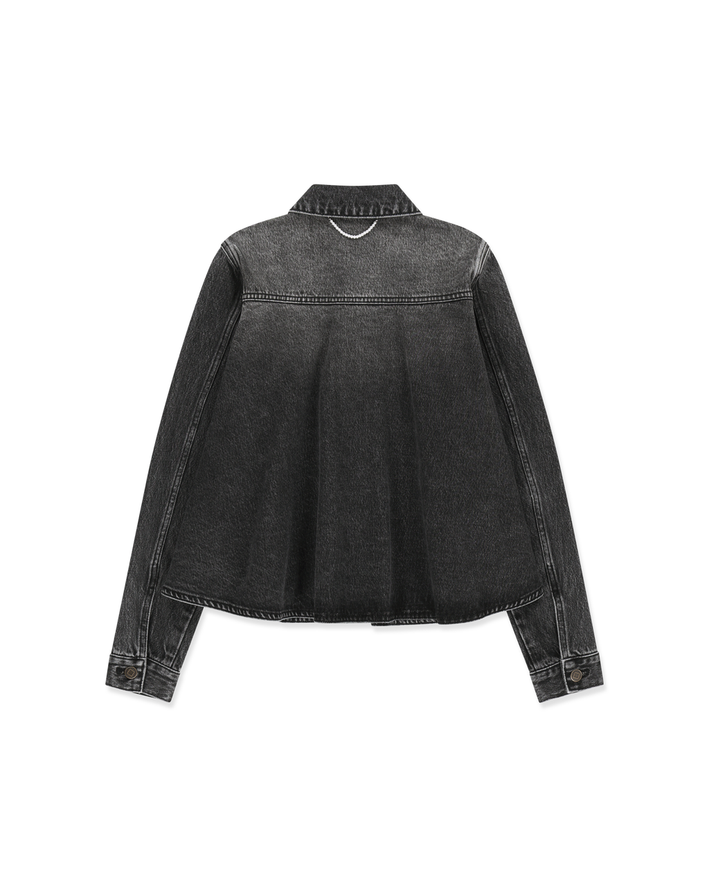 Kimhe Kim - Julia Shirring Denim Jacket (Black) product image 7 | TRAB K-Fashion Australia