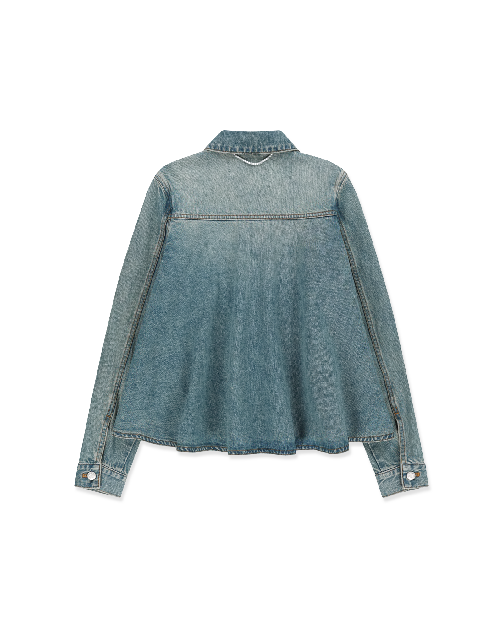Kimhe Kim - Julia Shirring Denim Jacket (Blue) product image 7 | TRAB K-Fashion Australia