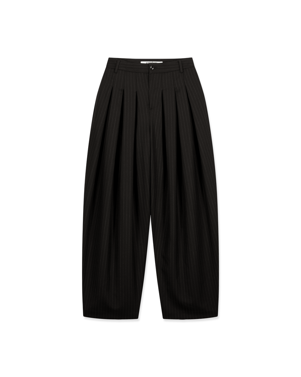 Kimhe Kim - Alex Striped Pintuck Pants (Black) product image 6 | TRAB K-Fashion Australia