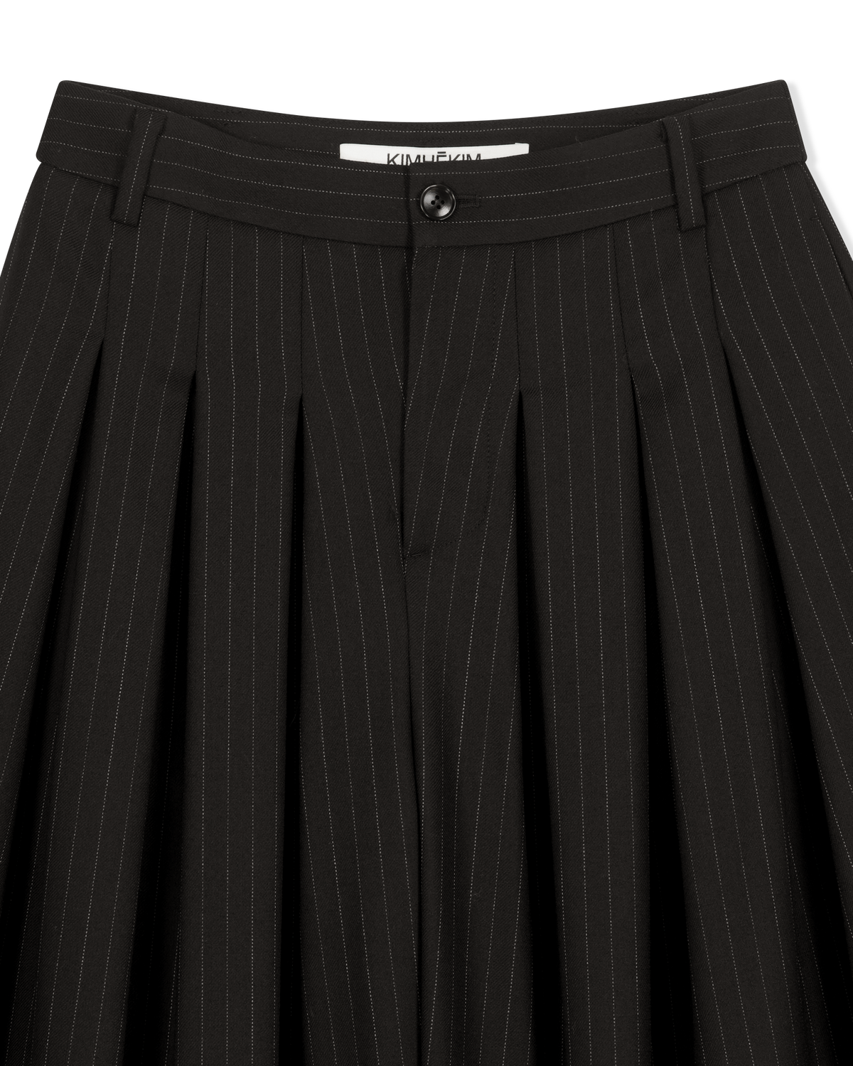 Kimhe Kim - Alex Striped Pintuck Pants (Black) product image 8 | TRAB K-Fashion Australia
