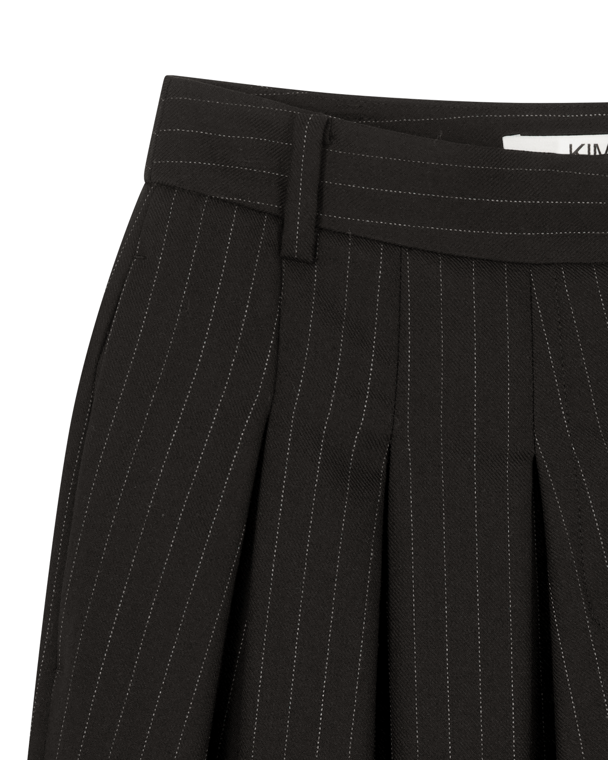 Kimhe Kim - Alex Striped Pintuck Pants (Black) product image 9 | TRAB K-Fashion Australia