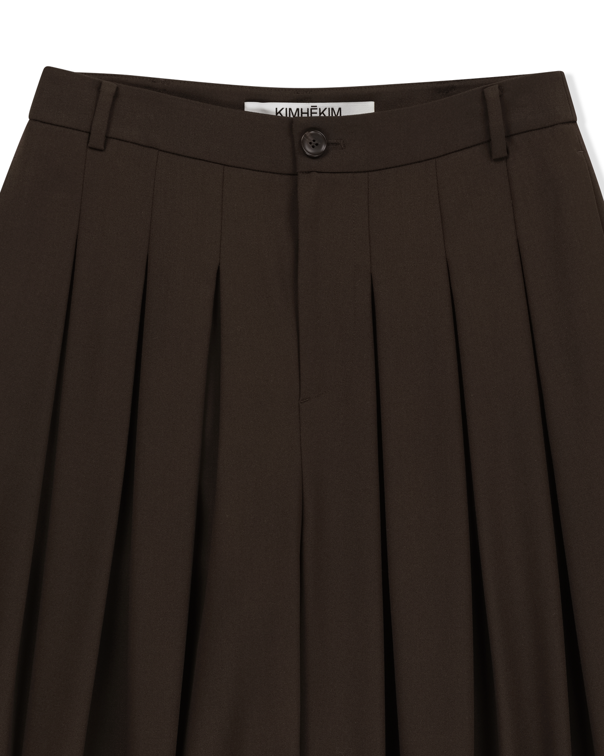 Kimhe Kim - Alex Pintuck Pants (Brown) product image 8 | TRAB K-Fashion Australia