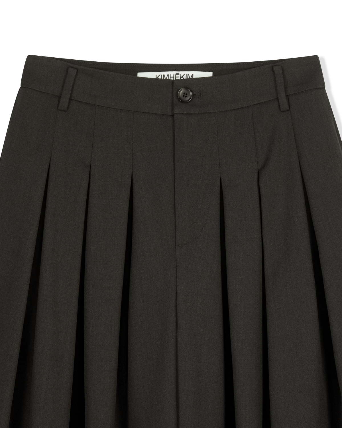 Kimhe Kim - Alex Pintuck Pants (Charcoal) product image 8 | TRAB K-Fashion Australia