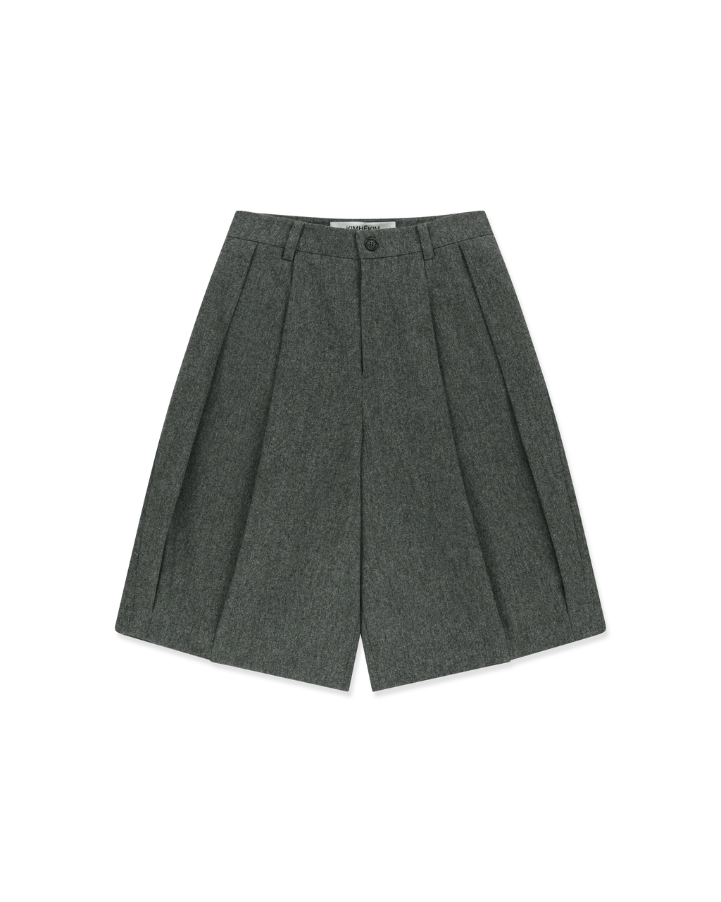 Kimhe Kim - Wool-Blended Alex Bermuda Pants (Charcoal) product image 6 | TRAB K-Fashion Australia