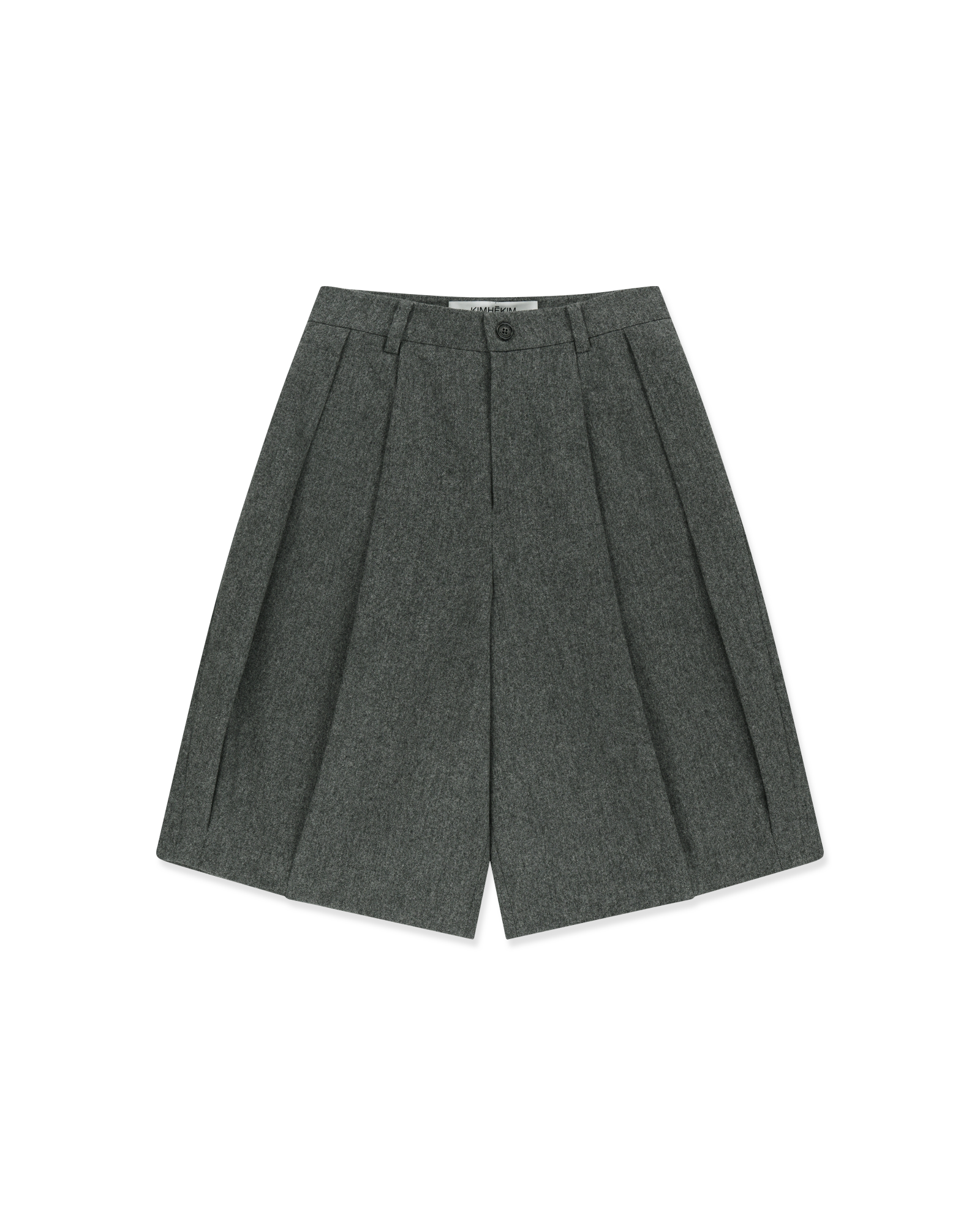 Kimhe Kim - Wool-Blended Alex Bermuda Pants (Charcoal) product image 6 | TRAB K-Fashion Australia