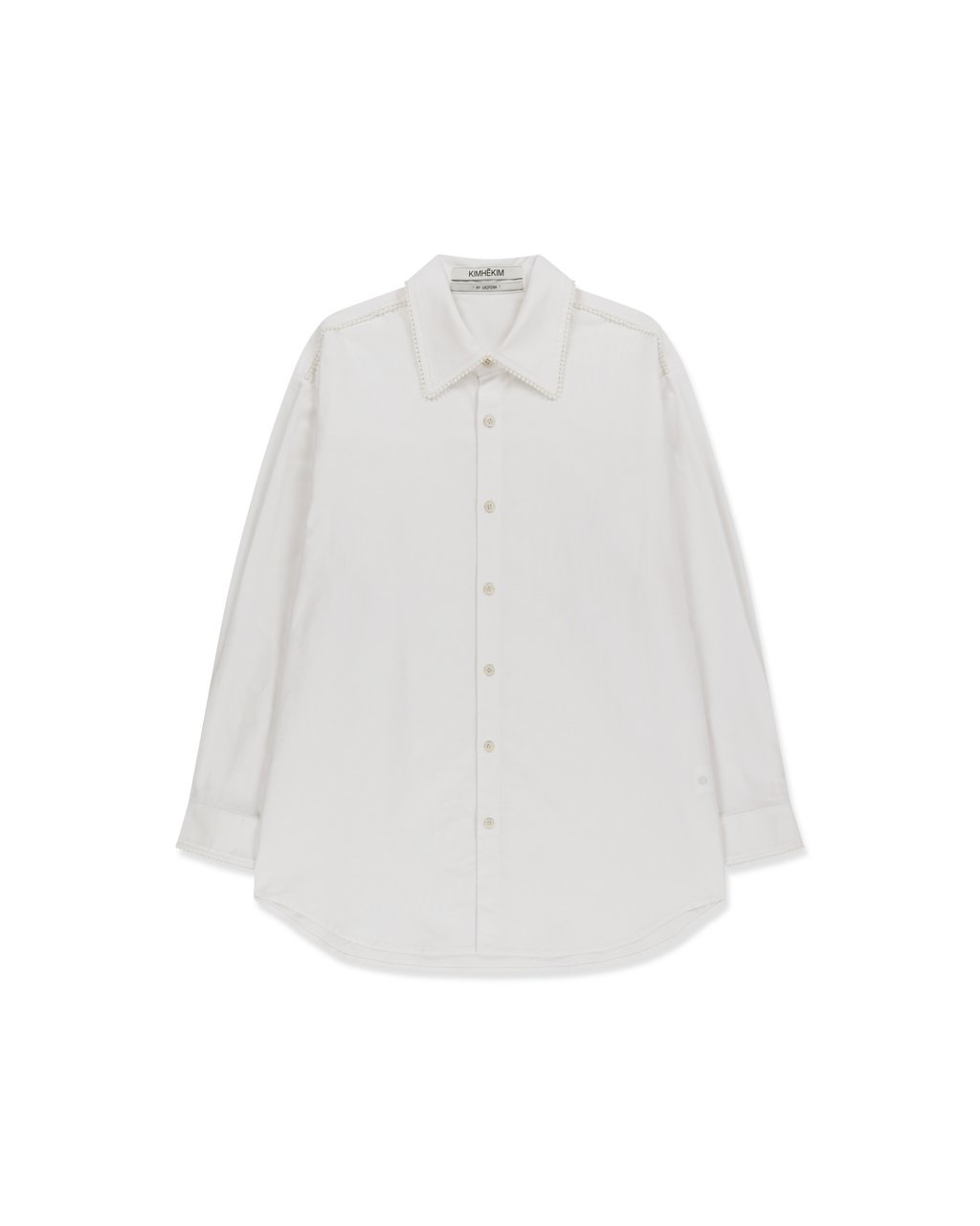 Kimhe Kim - Pearl Trimmed Shirt (White) product image 6 | TRAB K-Fashion Australia