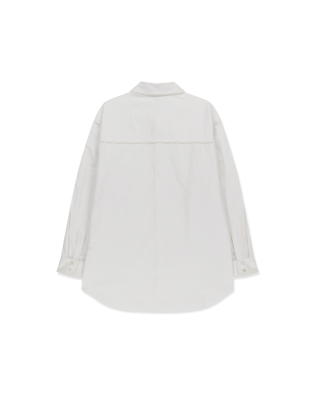 Kimhe Kim - Pearl Trimmed Shirt (White) product image 7 | TRAB K-Fashion Australia