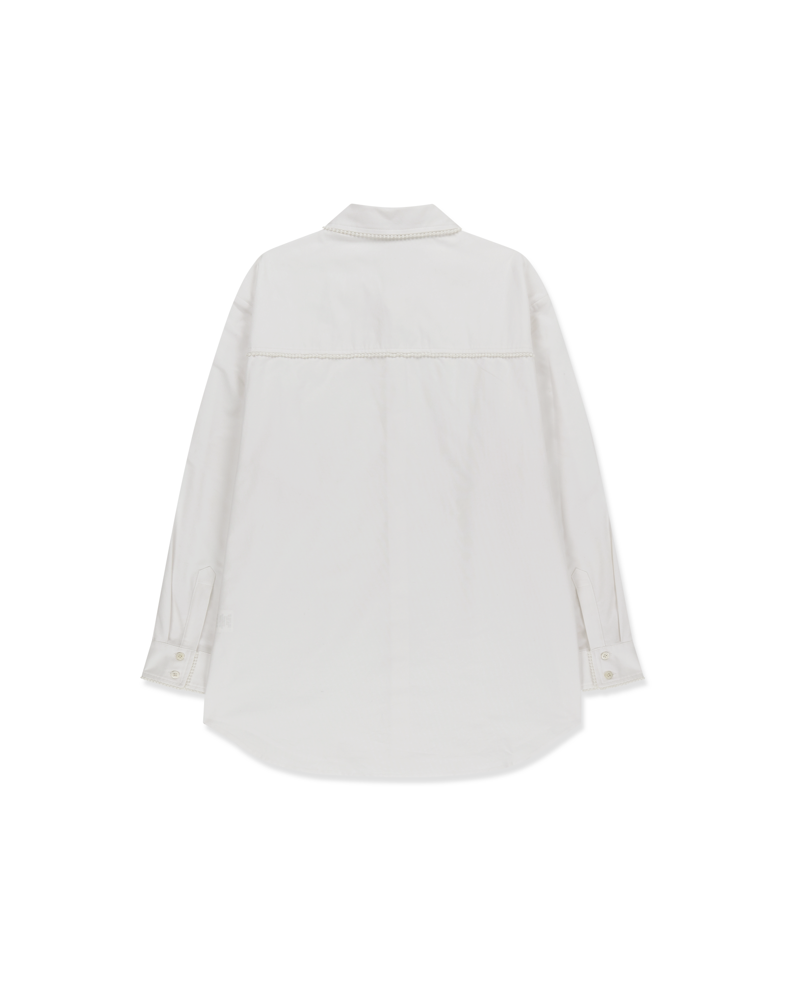 Kimhe Kim - Pearl Trimmed Shirt (White) product image 7 | TRAB K-Fashion Australia