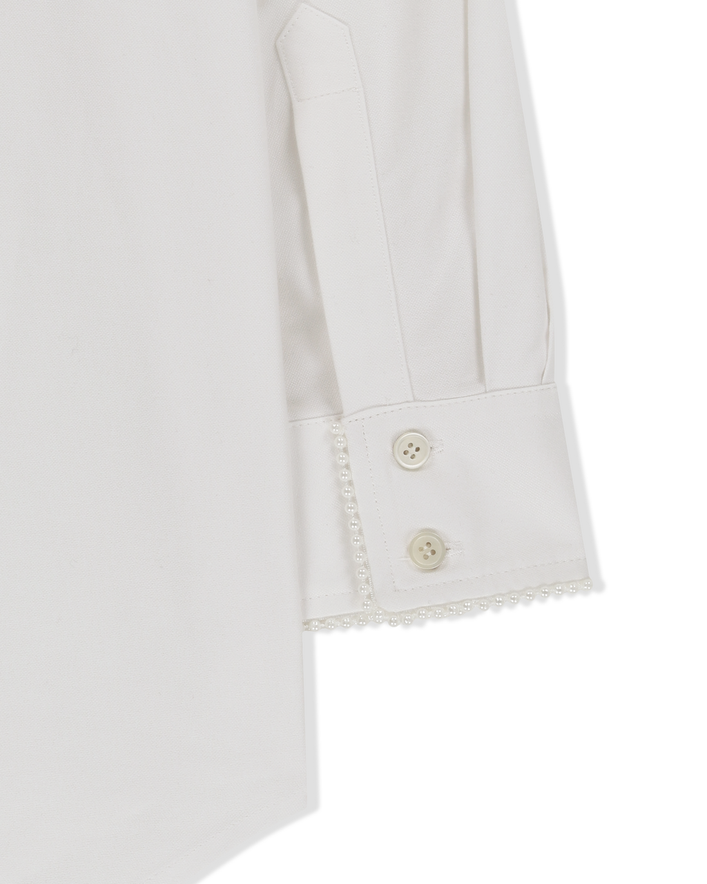 Kimhe Kim - Pearl Trimmed Shirt (White) product image 9 | TRAB K-Fashion Australia