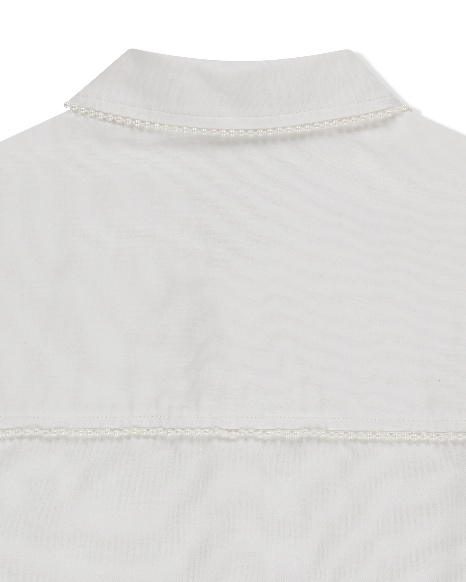 Kimhe Kim - Pearl Trimmed Shirt (White) product image 10 | TRAB K-Fashion Australia