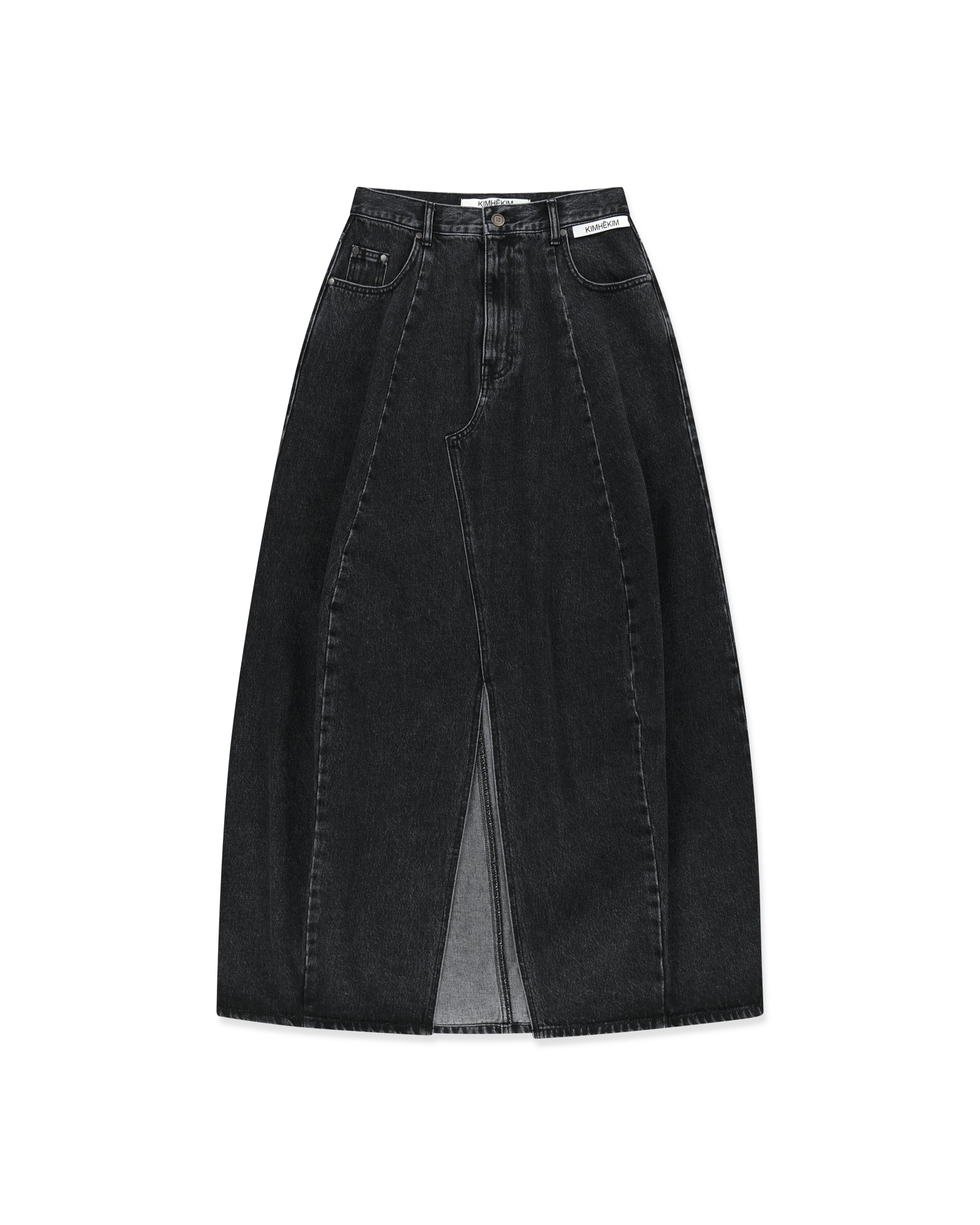 Kimhe Kim - Julia Balloon Denim Skirt (Black) product image 6 | TRAB K-Fashion Australia