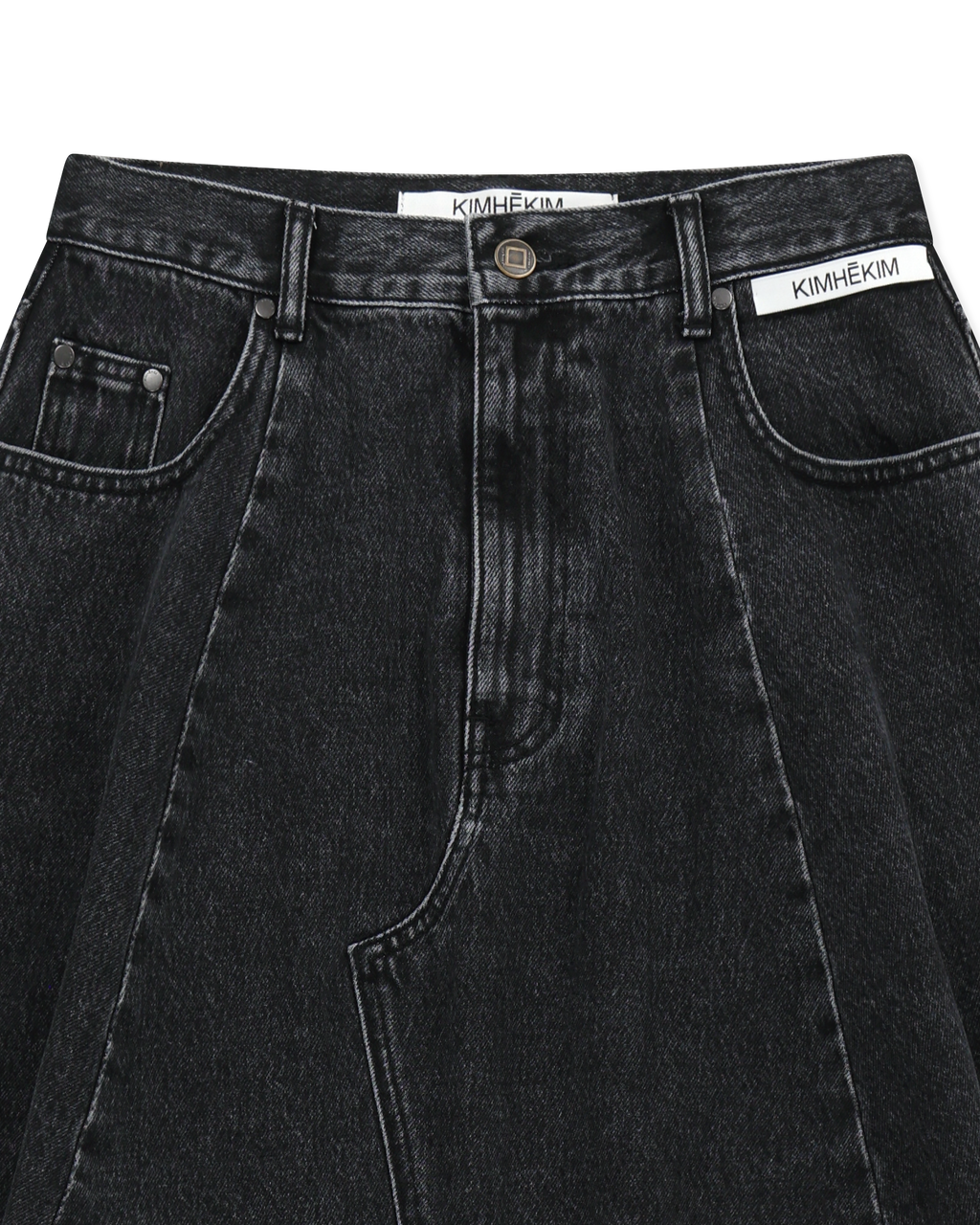 Kimhe Kim - Julia Balloon Denim Skirt (Black) product image 8 | TRAB K-Fashion Australia