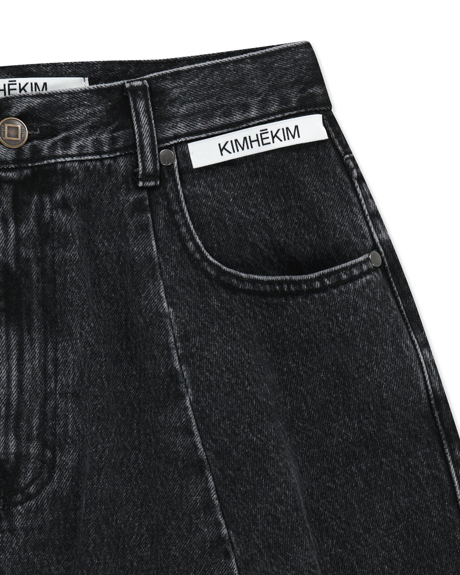 Kimhe Kim - Julia Balloon Denim Skirt (Black) product image 9 | TRAB K-Fashion Australia